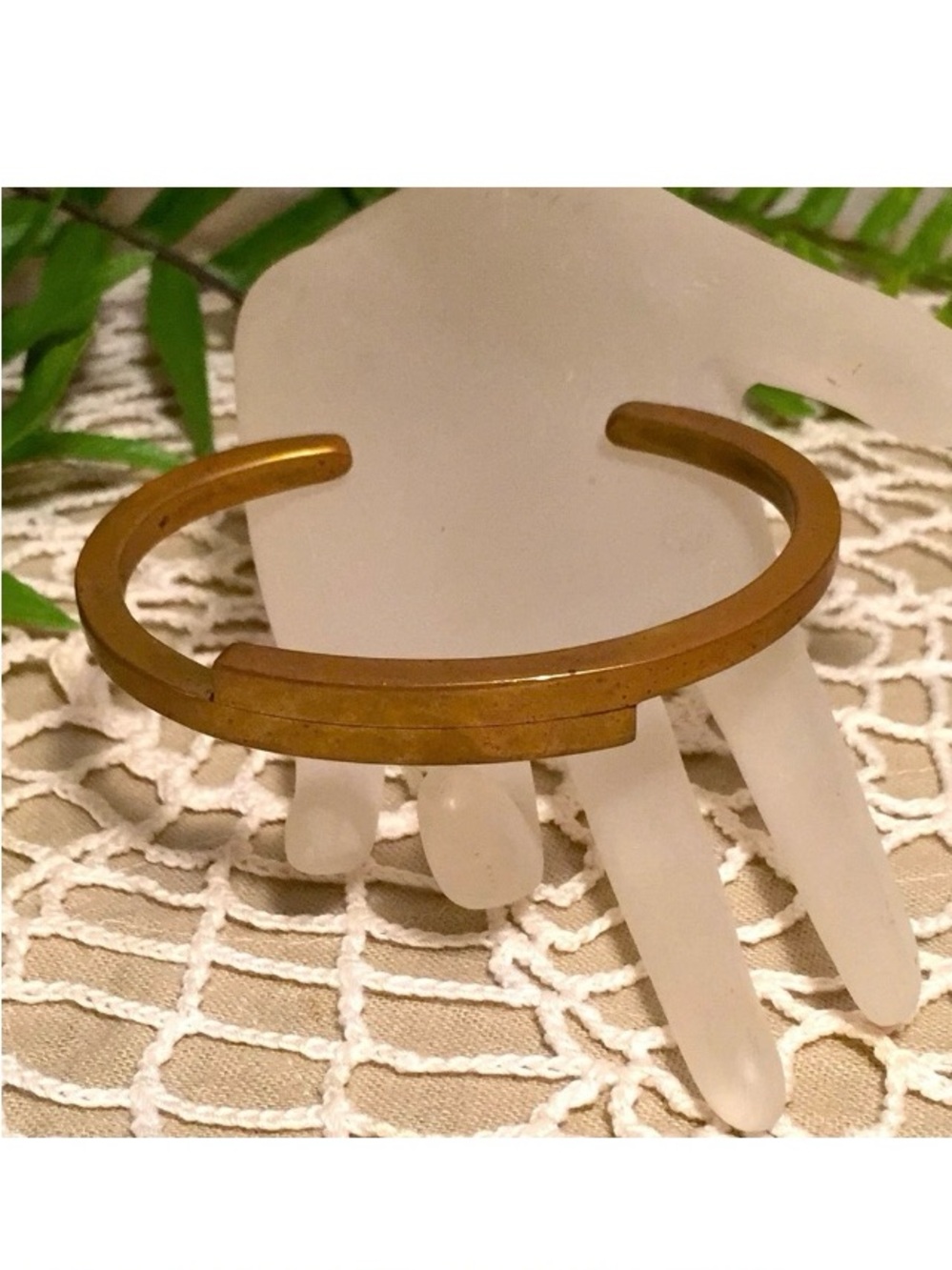 Vintage Modern Brutalist Metal Bangle Bracelet